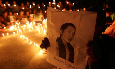 Rally for Tibetan monk who killed himself through self-immolation