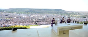Pope visit to Mexico: Pope Benedict XVI celebrates a mass at Parque del Bicentenario in Silao