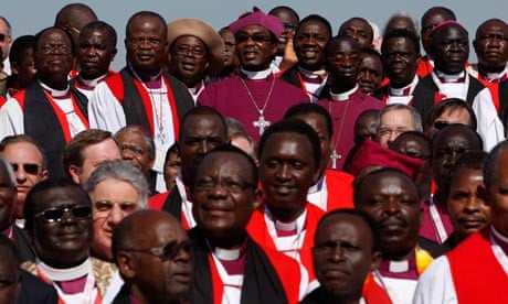 Members and leaders of the Anglican Communion visit the Mount of Olives in Jerusalem