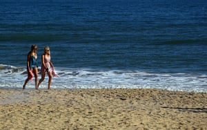 Warm Weather: Visitors To Bournemouth Enjoy The Warm Spring Weather