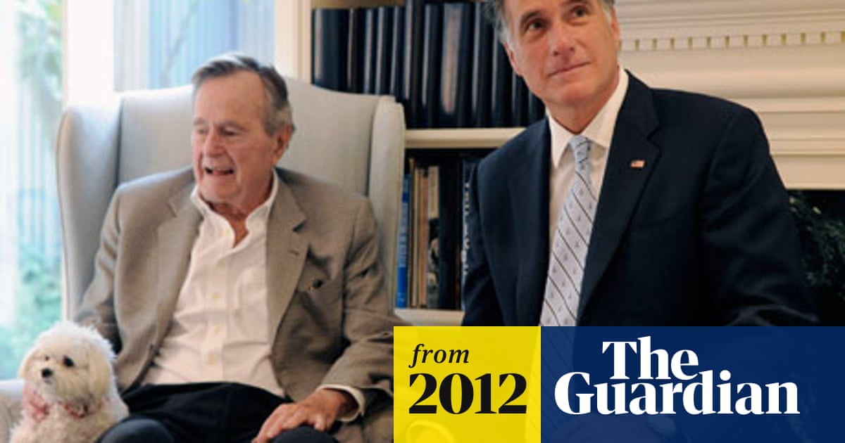 George Bush Sr Expected To Endorse Mitt Romney At Houston Event Republican Presidential Nomination 2012 The Guardian George Bush Sr Expected To Endorse Mitt Romney At Houston Event Republican Presidential Nomination 2012 The Guardian