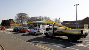 Petrol: Belle Vale, Liverpool: People queue to buy petrol at Morrisons