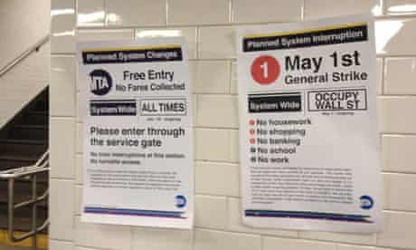 MTA fare strike Occupy photos