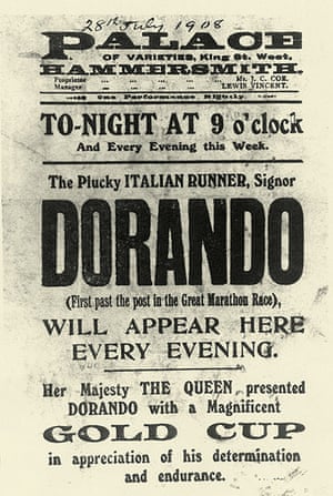 1908 Olympics: Dorando Pietri poster