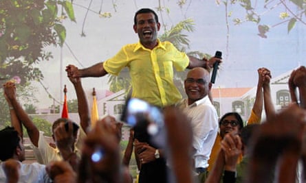 Ousted Maldivian president Mohamed Nasheed
