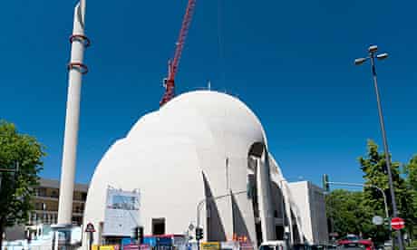 Cologne Central Mosque under construction