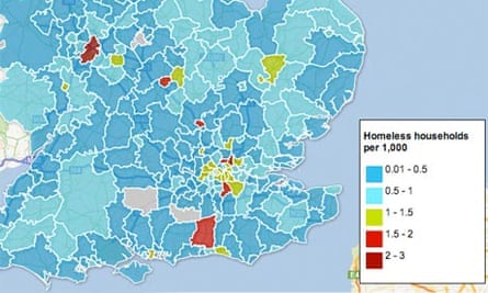 Homelessness interactive map