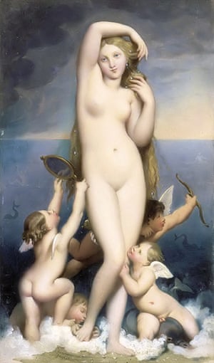 nudes: Ingres: Venus Anadyomene