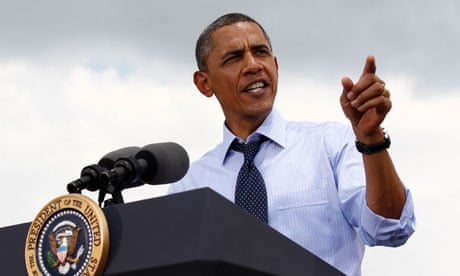 U.S. President Barack Obama speaks after touring the Port of Tampa in Florida