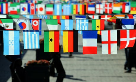 Flags of countries competing in the 2010