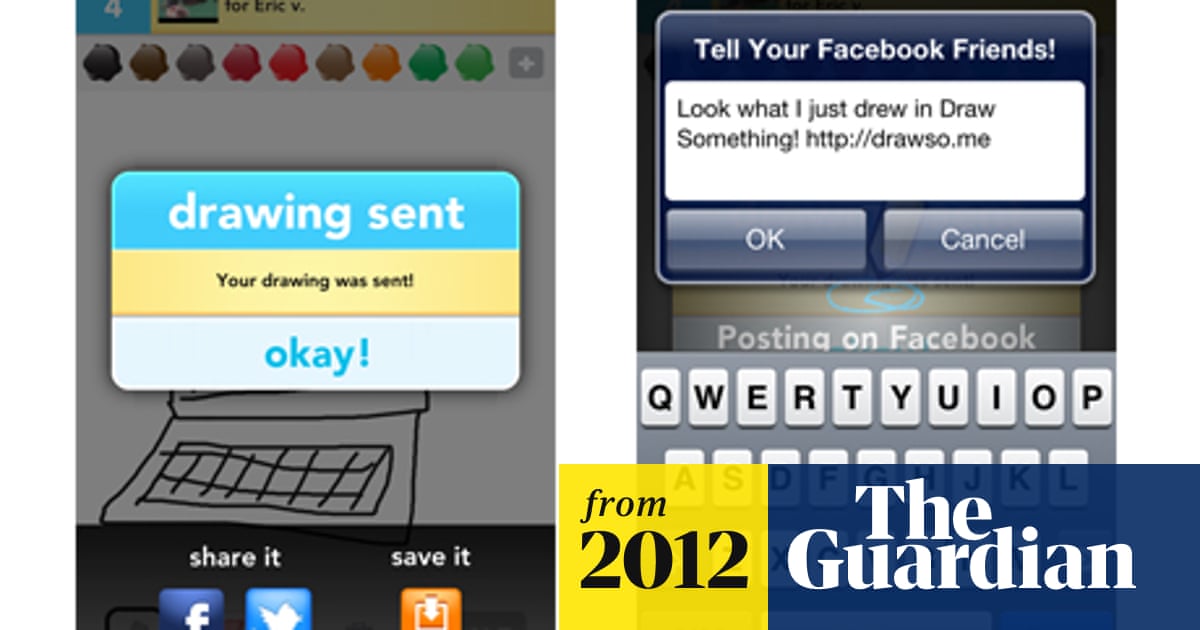 Draw Something Gets More Social With Chat And Facebook Twitter Sharing Zynga The Guardian - what is roblox twitter milestone