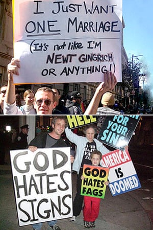 Big Picture: Big Picture: Placards with pro gay slogans
