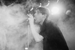 Madchester: Shaun Ryder performing with the Happy Mondays at the Hacienda, 1989