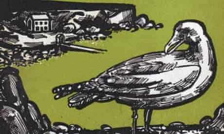 Detail from John Griffiths's cover illustration for White Maa's Saga by Eric Linklater, 1963. 