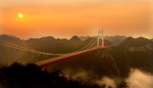 Suspension bridge: Aizhai long-span suspension bridge 