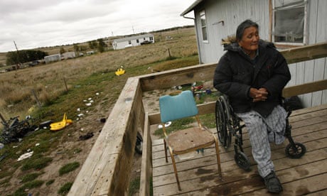 Many US Native Americans live in federally recognised tribal areas plagued with social problems