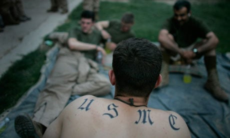 US marines near Fallujah, Iraq