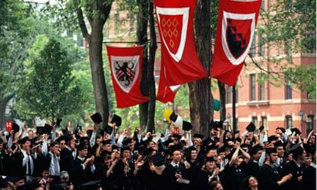 A graduation ceremony at Harvard University
