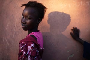 Sierra Leone after Taylor: Sia Mondeh, 12, who would like to become a lawyer, poses for a portrait 