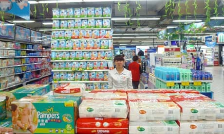 A supermarket in Beijing catering for the consumer boom