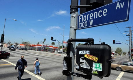 Florence and Normandie Avenues in South Central LA