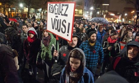 Quebec student protests flare