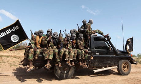 Al-Shabaab members in Somalia