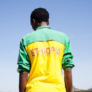 Ethiopia Runners: A runner in Bekoji, Ethiopia