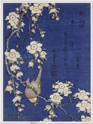 10 Best: Bullfinch on Weeping Cherry by Hokusai