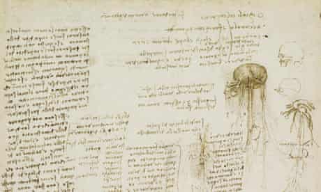 A page from Leonardo da Vinci's notebook, including his 'to-do' list