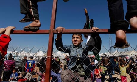 A Syrian boy at a refugee camp in Turkey