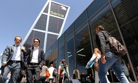 Bankia headquarters tower in Madrid