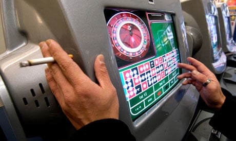 Gambler places a bet at a fixed odds terminal