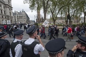 Public Sector strikes: Police protest against cuts in funding, London