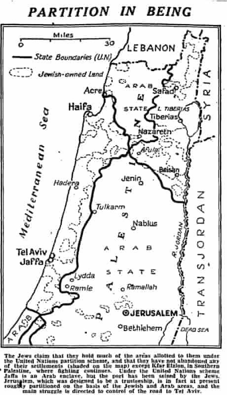 From The Archive The Establishment Of Israel May 1948 Israel The Guardian