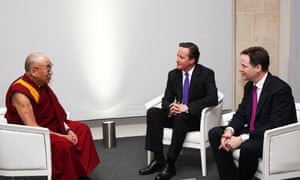 Dalai Lama meets David Cameron