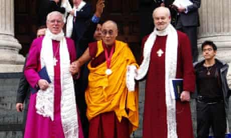 Dalai Lama Richard Chartres and Michael Colclough