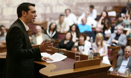 Alexis Tsipras, the leader of Syriza
