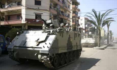 Lebanese army troops Tripoli