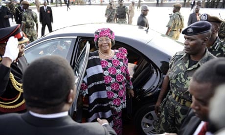 Malawi president Joyce Banda