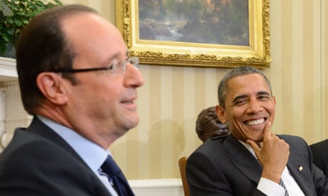 Barack Obama and François Hollande