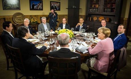 G8 summit talks at Camp David