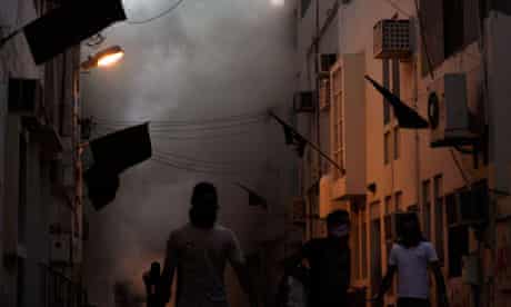 Rioters in Bilad al-Qadeem, Bahrain.