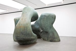 Monumental Henry Moore Sculptures Move Indoors At Gagosian 
