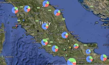 Deaths in Italian prisons from 2002 to 2012