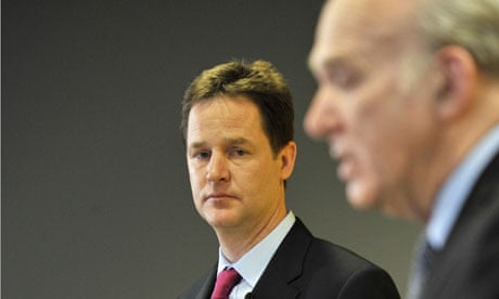 Nick Clegg (left) and Vince Cable