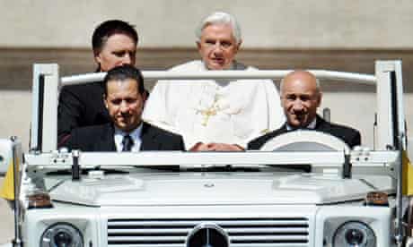 Pope Benedict XVI and Paolo Gabriele (Left, front)