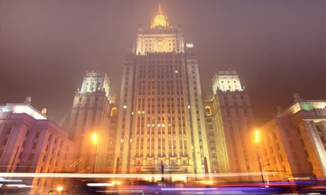 Russia's foreign ministry building in central Moscow