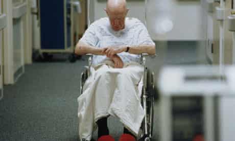 Elderly patient in wheelchair