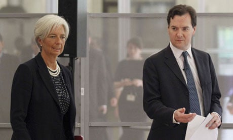 George Osborne with Christine Lagarde last week